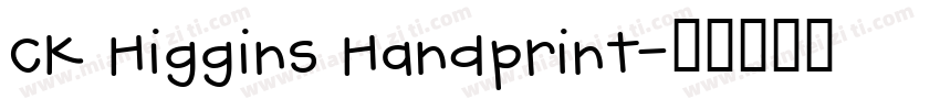 CK Higgins Handprint字体转换